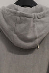 BORIS BIDJAN SABERI hooded jacket ZIPPER3.1 F099 PBBS30 off-white pure cotton